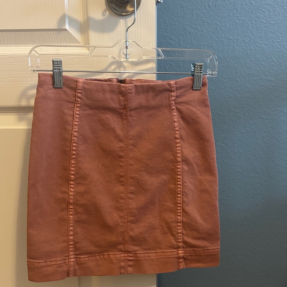 Jolt Terracotta Mini Skirt
